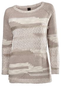 Heine, Damen Rundhalspullover, Beige