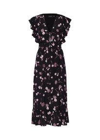 Minkpink, Damen Kleid 'NIGHT GARDEN', Lila / Schwarz / Weiß