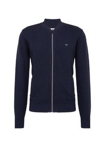 Fynch-Hatton, Herren Sweatjacke 'Cardigan College', Nachtblau / Schwarz