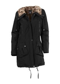 Heine, Damen Parka, Braun / Schwarz