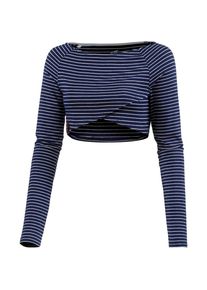 Maui Wowie, Damen Layerlangarmshirt, Navy / Wei&szlig;