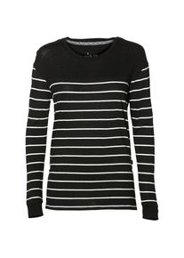 O`Neill O'NEILL, Damen Longsleeve 'LW ESS STRIPE RELAXED T-SHIRT', Schwarz