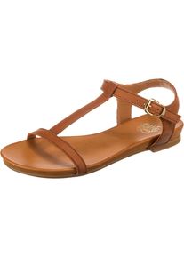 Apple of Eden, Damen Riemchensandale 'Dora', Cognac