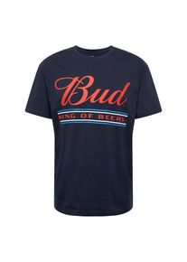 Jack & Jones JACK & JONES, Herren Shirt 'Jorbuds', Nachtblau / Rot / Weiß