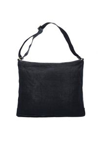 Campomaggi, Damen Prestige Edera Shopper Tasche Leder 45 cm, Schwarz