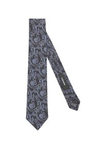 Seidensticker, Herren Krawatte 'Schwarze Rose', Blau / Grau