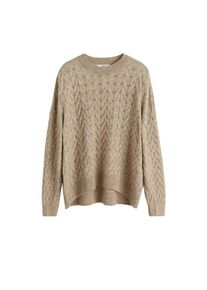 Mango, Damen Pullover 'Train', Hellbraun