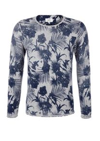 Q/S Designed By, Herren Pullover, Blau / Grau