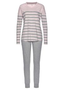 Marc O'Polo Marc O'Polo, Damen Pyjama, Grau / Rosa