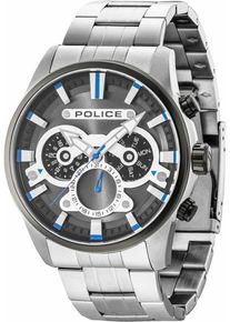 Police, Herren Multifunktionsuhr 'ESCAPE, PL14834JSTU.61M', Blau / Silber