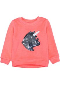 STACCATO, M&auml;dchen Pullover, Silbergrau / Lachs