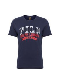 Polo Ralph Lauren, Herren Shirt 'SSCNCMSLM M1-SHORT SLEEVE-T-SHIRT', Navy / Rot / Weiß