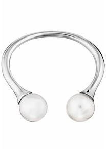 CAI Caï, Damen Perlenring 'pure white', Silber