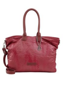 Fritzi aus Preussen Fritzi Aus Preußen, Damen Shopper 'Ginia Mars', Karminrot / Pastellrot / Silber