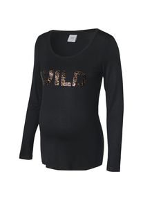 MAMALICIOUS, Damen Umstandslangarmshirt 'MLLEOBELLA', Beige / Braun / Schwarz