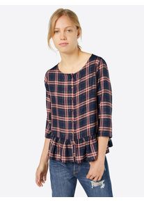 Rich & Royal Rich & Royal, Damen Karierte Bluse, Nachtblau / Weinrot