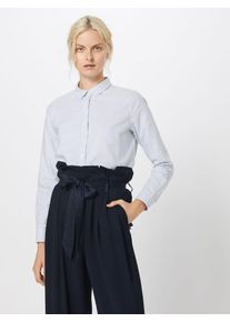 Pieces, Damen Hemd, Blau / Weiß