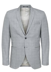 Selected Homme, Herren Blazer, Graumeliert / Wei&szlig;