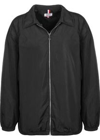 Tommy Jeans, Damen Freizeitjacke 'Coach', Schwarz / Weiß