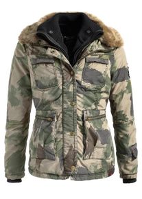 Khujo, Damen Jacke ALAKA WITH INNER JACKET (HG+HI), Gr&uuml;n