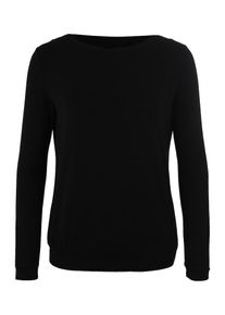 Curare Yogawear, Damen Langarmshirt, Schwarz