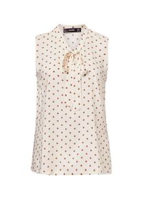 Hallhuber, Damen Blusentop, Beige / Braun