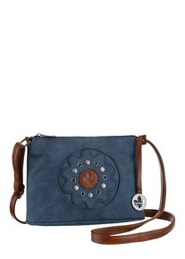 Rieker, Damen Umh&auml;ngetasche, Dunkelblau / Braun