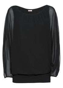 sheego Style, Damen Tunika, Schwarz