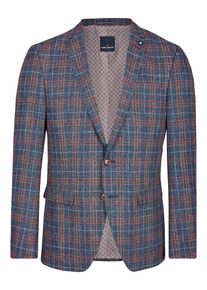 Daniel Hechter, Herren Trendiges Sakko in Leinen-Optik, Dunkelblau / Rostbraun / Hellbraun