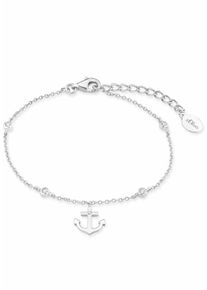 s.Oliver RED LABEL, Damen Silberarmband 'Anker', Silber