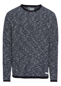 Jack & Jones JACK & JONES, Herren Pullover 'JCORENO KNIT CREW NECK', Nachtblau / Grau / Hellgrau