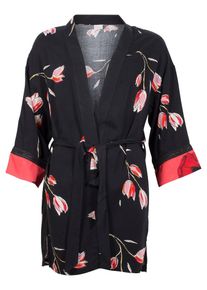 IN FRONT, Damen Kimono 'ELVI', Rot / Schwarz
