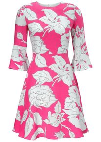Heine, Damen Kleid, Pink / Weiß