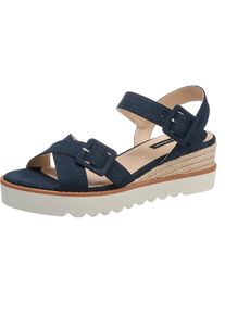 MTNG, Damen Sandaletten 'Rosa', Hellbeige / Dunkelblau / Bronze / Wei&szlig;