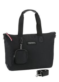 Tommy Hilfiger, Damen Tasche 'Varsity Nylon Tote', Schwarz