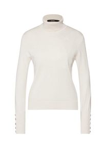 V&eacute;ro Moda VERO MODA, Damen Pullover 'VMMILDA LS ROLLNECK BUTTON BLOUSE BOO', Creme