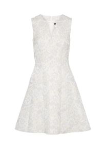 Swing, Damen Cocktailkleid, Gold / Grau / Weiß