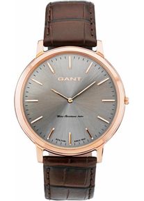 Gant, Herren Quarzuhr 'HARRISON', Braun / Rosegold / Grau