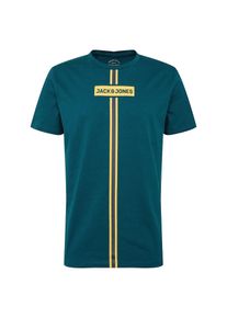 Jack & Jones JACK & JONES, Herren Shirt 'ORFIBO', Aqua / Gelb