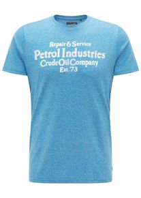 PETROL INDUSTRIES, Herren T-Shirt, Türkis / Weiß