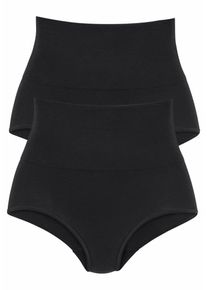Petite Fleur, Damen Bodyforming-Taillenslips (2 St&uuml;ck), Schwarz