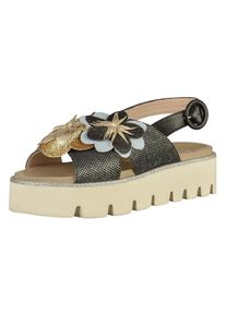 Gadea, Damen Sandalen, Gold / Schwarz