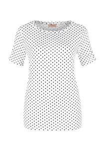 TRIANGLE, Damen Shirt, Schwarz / Wei&szlig;