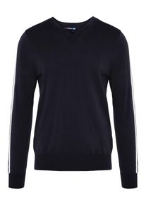 J. Lindeberg J.Lindeberg, Herren Sweatshirt 'Nolans Pima', Feuerrot / Schwarz / Wei&szlig;