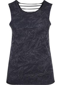 Urban Classics, Damen Top, Schwarzmeliert