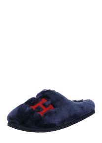 Tommy Hilfiger, Damen Slipper 'Love tommy home', Navy / Rot