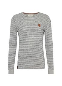 Naketano, Herren Langarmshirt 'Hosenpuper Langen', Graumeliert
