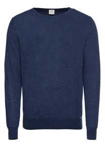 OLYMP, Herren Pullover 'Strick Lvl5 Merino / Seide', Blau