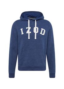 IZOD, Herren Sweatshirt 'LOGO HOODIE', Dunkelblau / Weiß