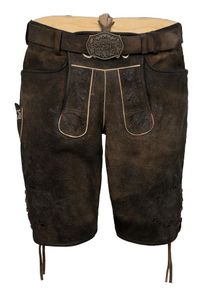 Spieth & Wensky SPIETH & WENSKY, Herren Lederhose Bayern M&uuml;nchen 'Fimo', Braun